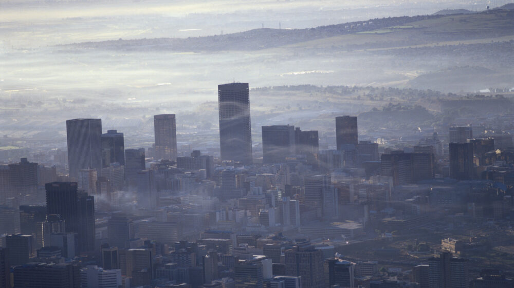 Smog over city