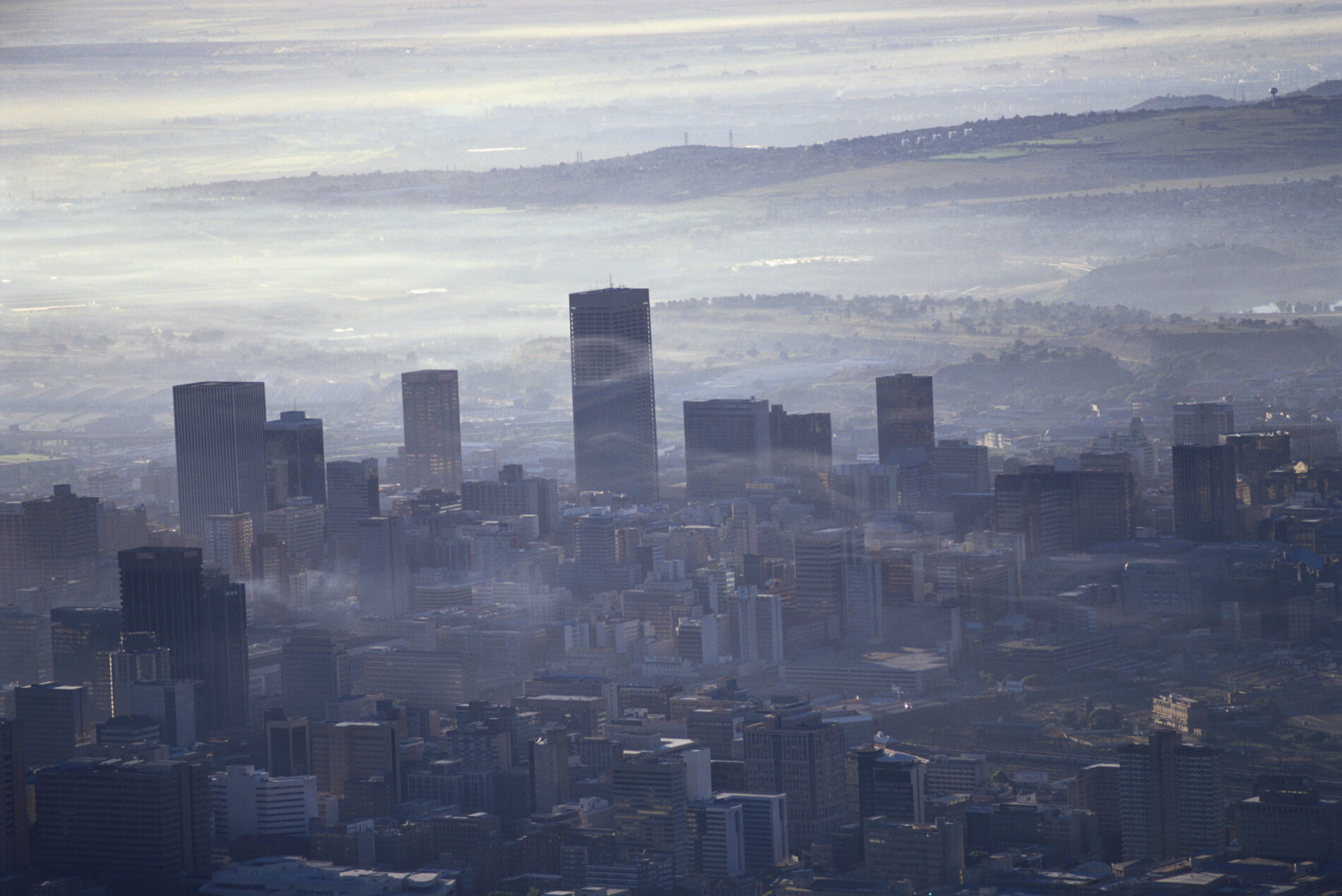 Smog over city