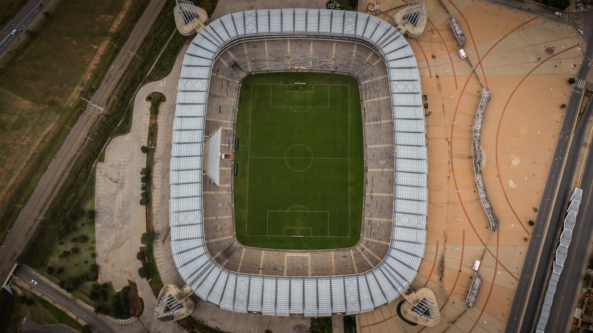 Sports arena from above