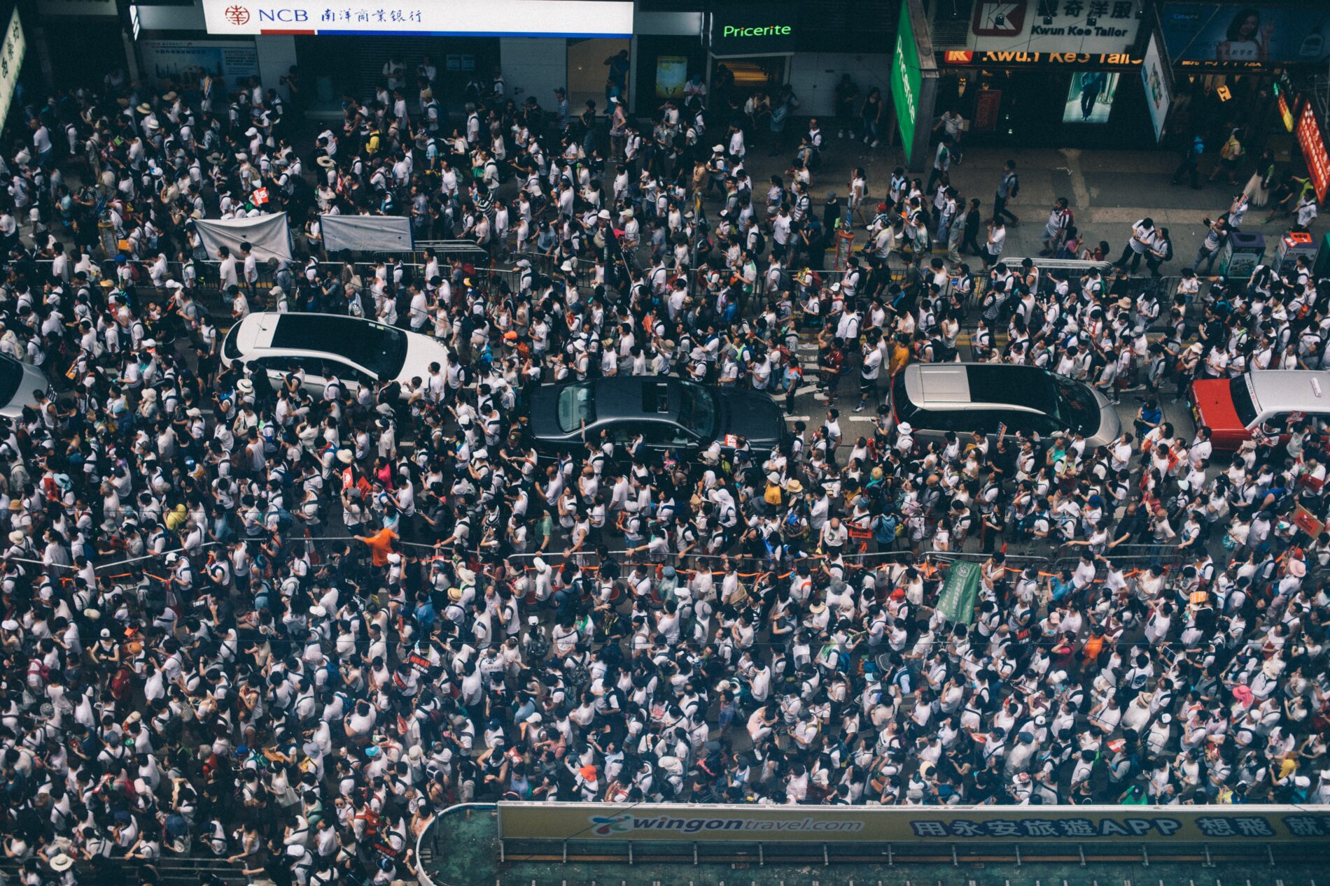 More than 1 million march in Protest against controversial extradition bill, Causeway Bay, Hong Kong, 9 June 2019