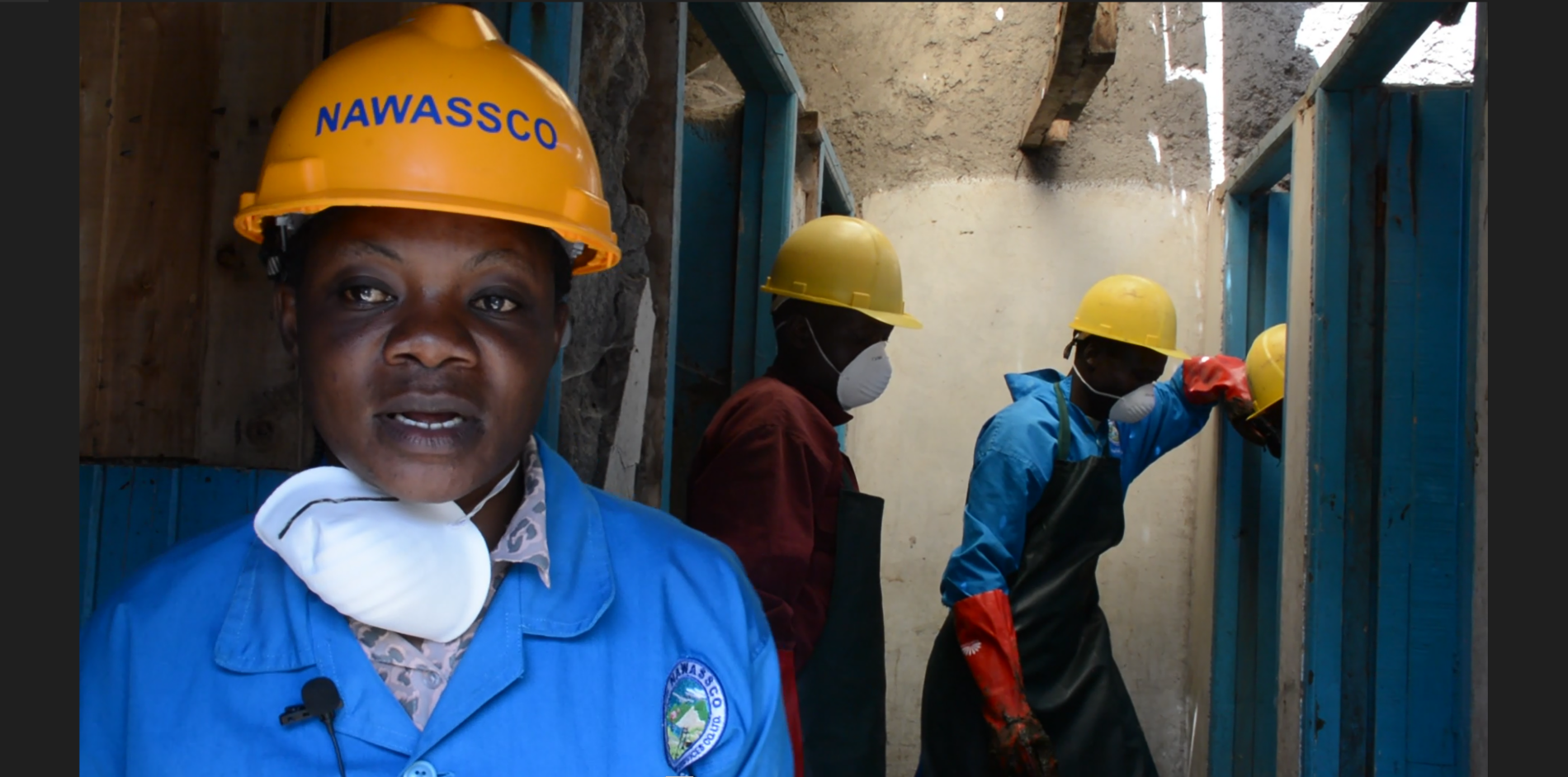 Clementin Ojwang at work