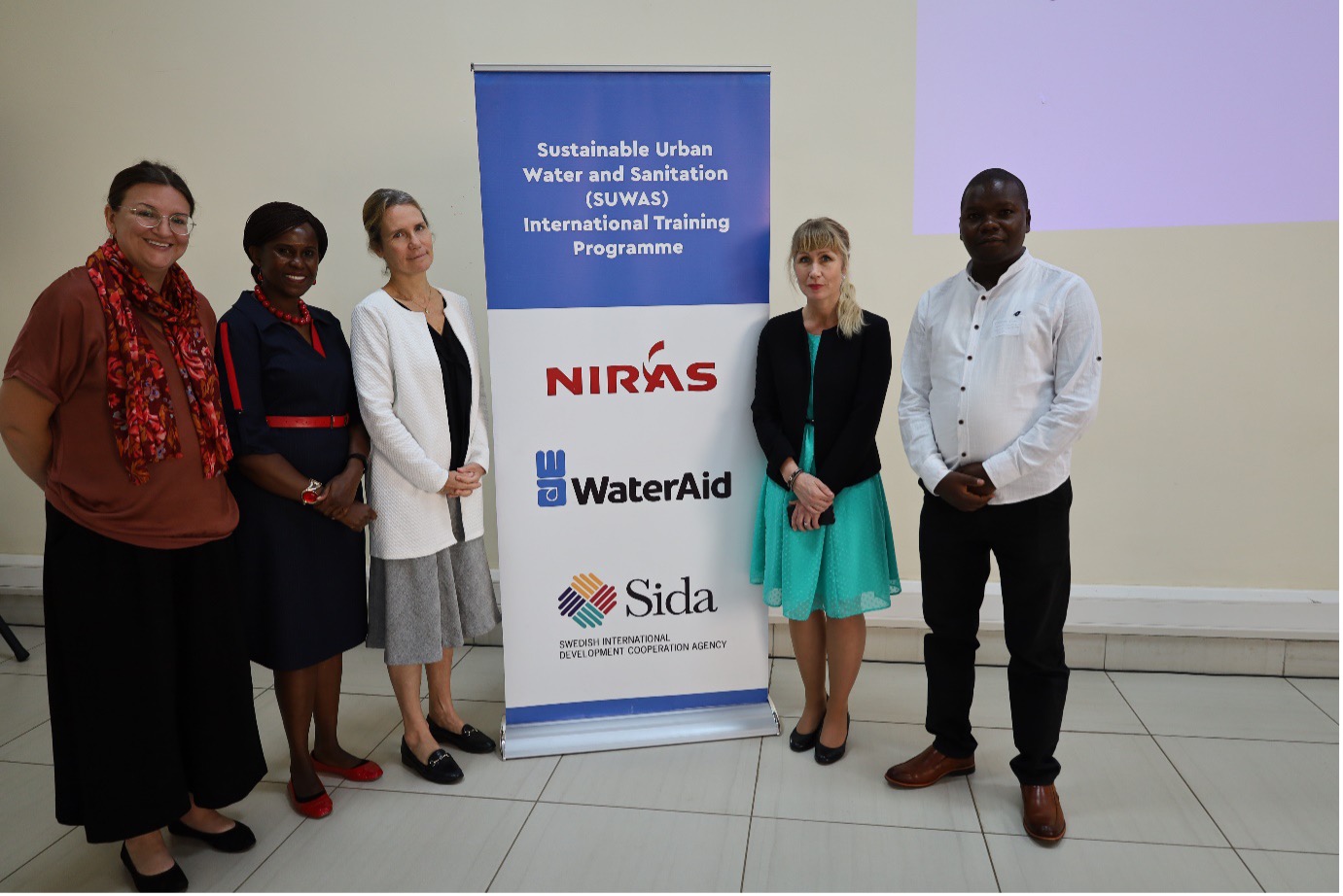 Lisa Andersson, Florence Gatome, NIRAS Africa country director, Annika Otterstedt, Counsellor, Head of Section for Kenya Development Cooperation, Embassy of Sweden, Jenny Fredby, NIRAS programme director for the Africa programmes, and alumni Rono Obadiah, Narok County Government.