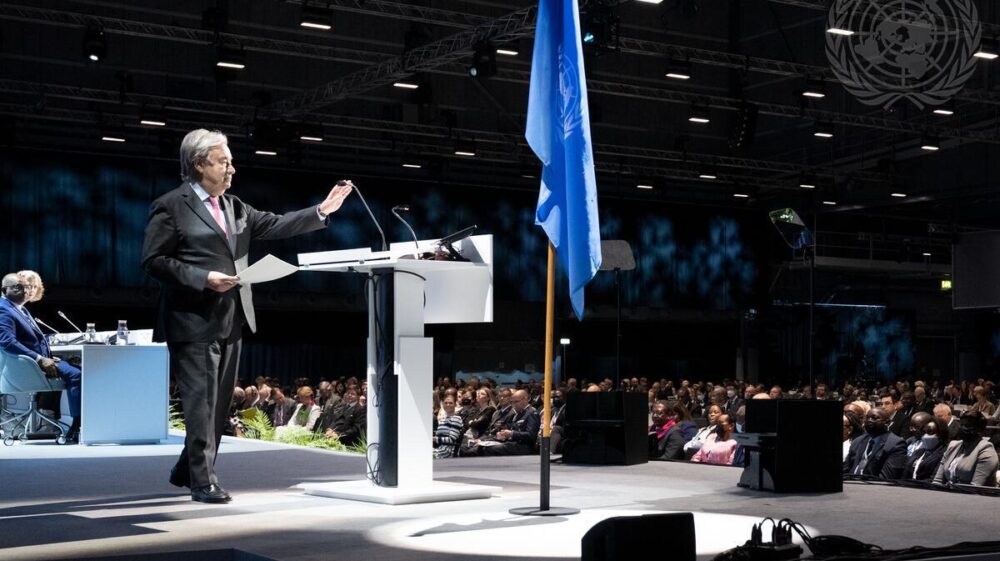 UN Secretary-General António Guterres opens Stockholm+50 Conference