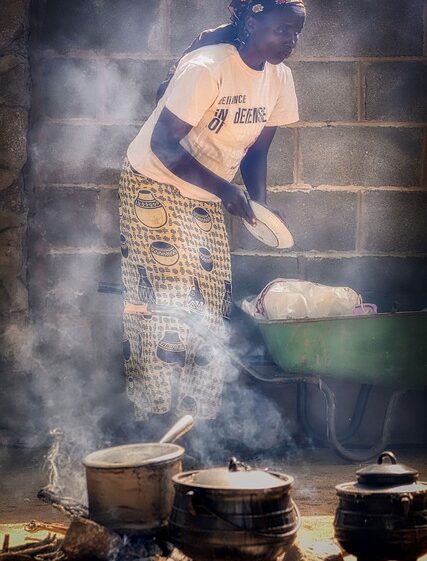 Woman cooking