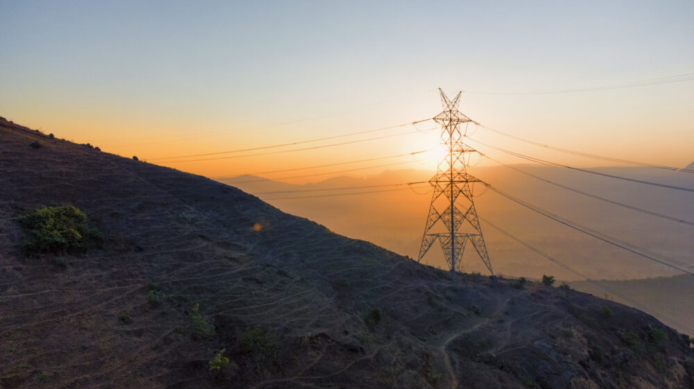 Transmission of electricity in India.