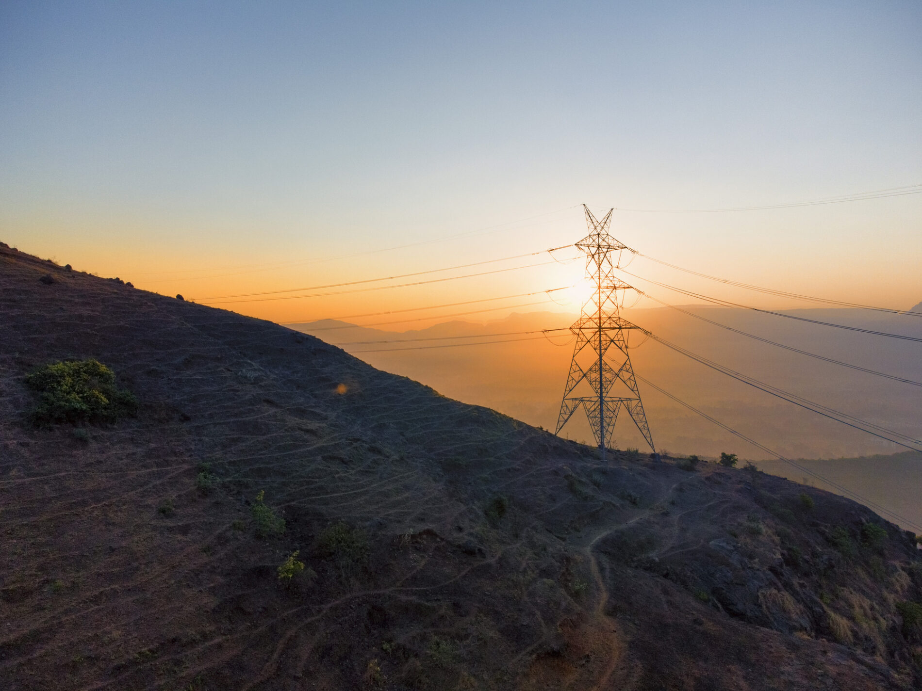 Transmission of electricity in India.