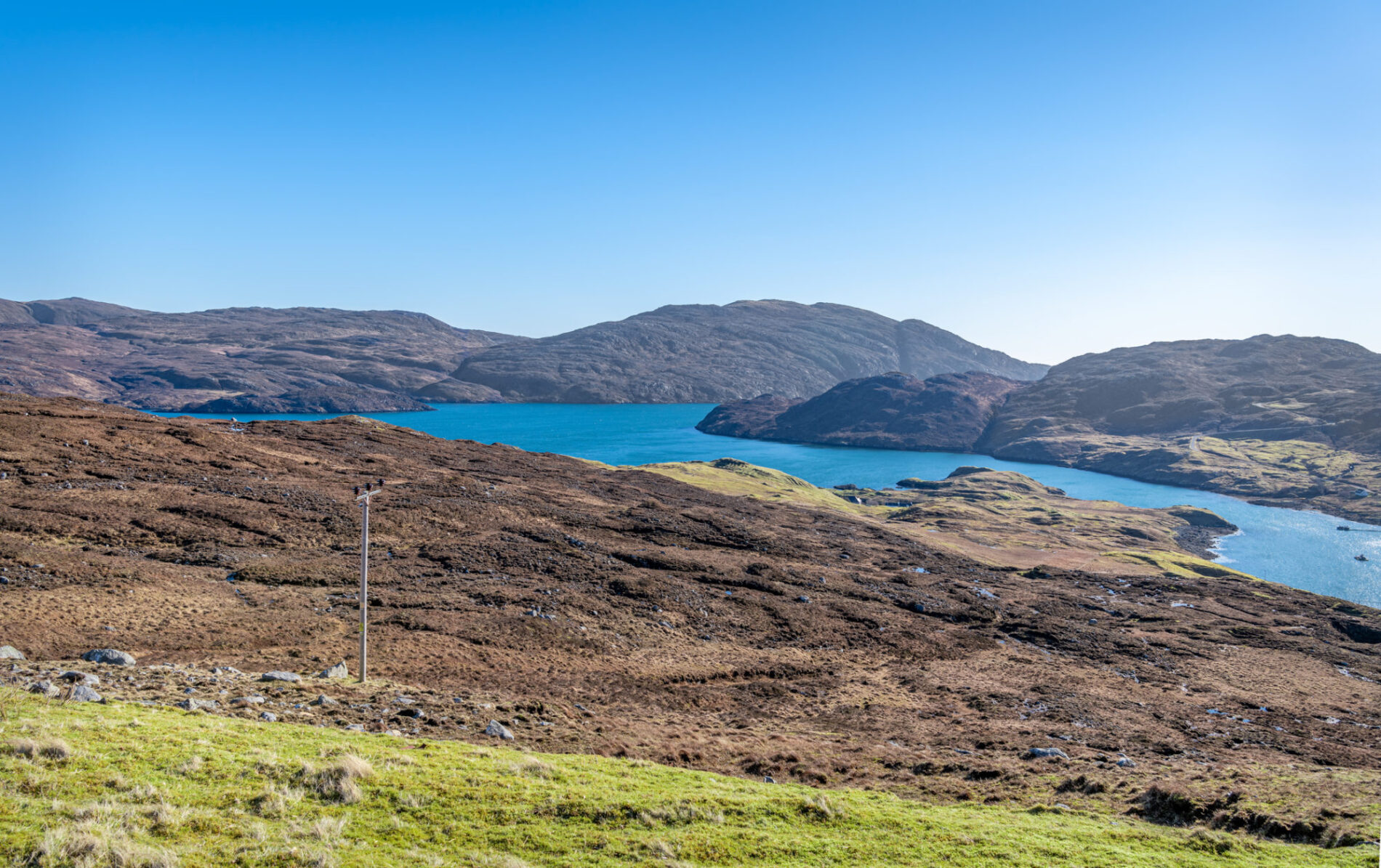 Small Lochen in Peatlands on Isle of Lewis, Scotland