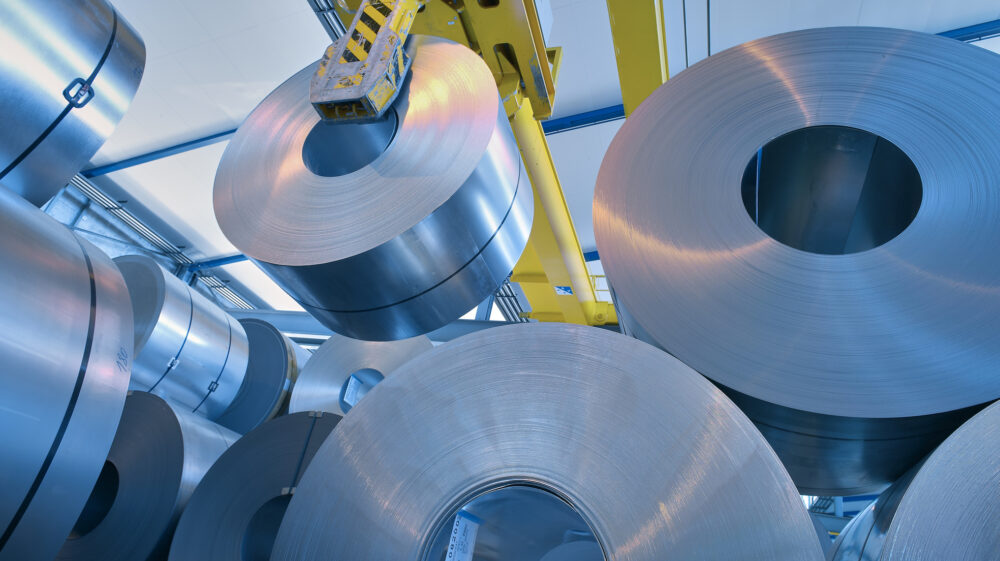 Steel production.