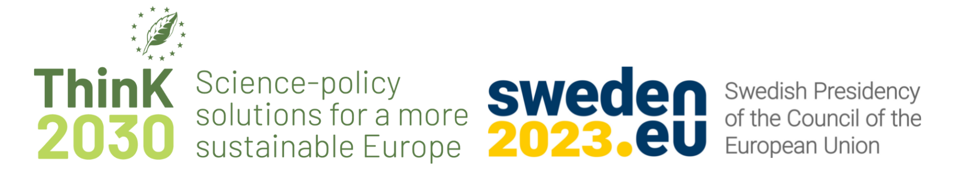 Logos Think2030 and Sweden2023.eu