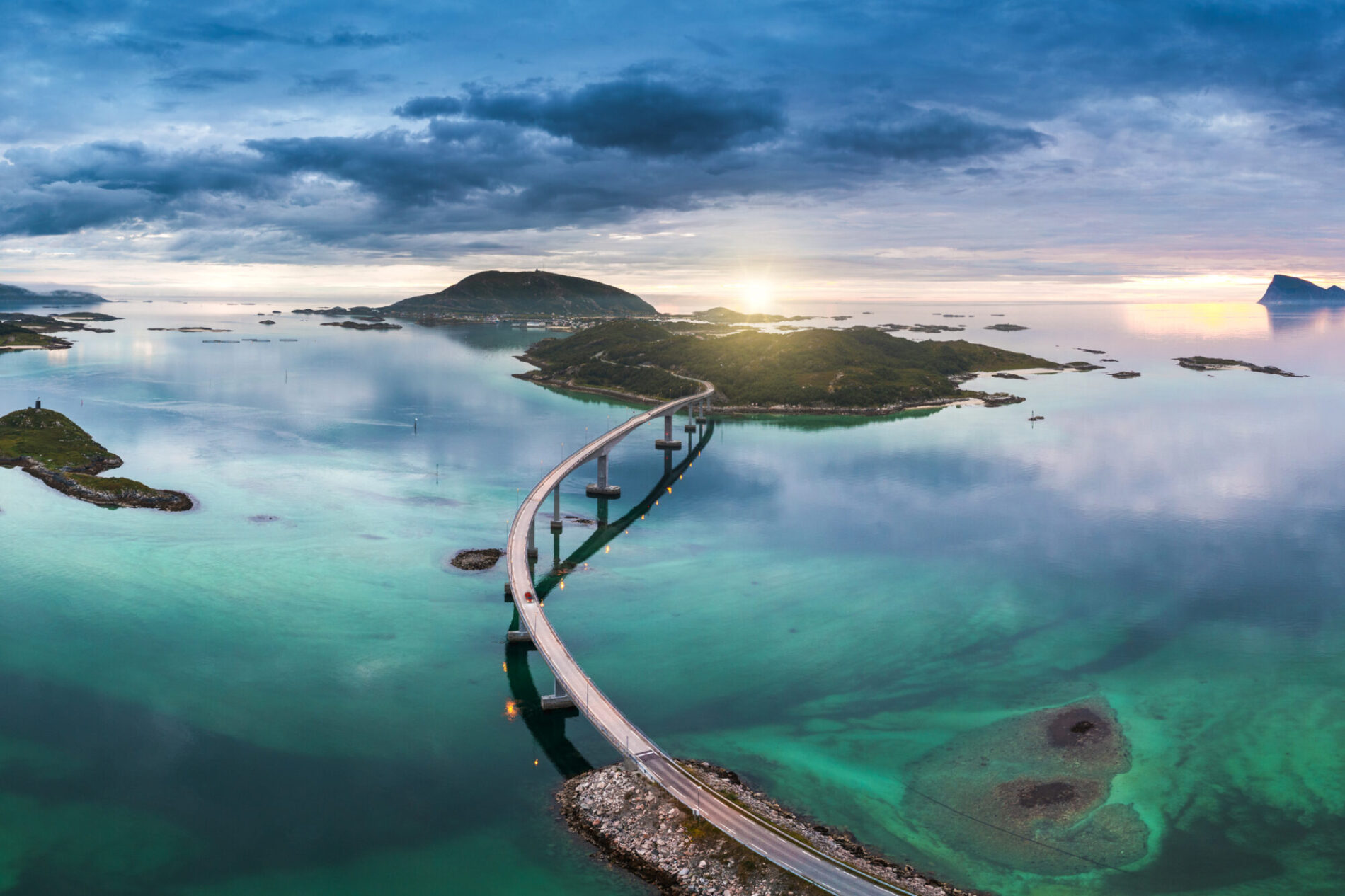 Bridge to Sommaroy in Tromsø, Norway.