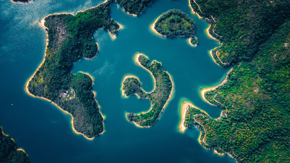 Tai Lam Chung Reservoir in Hong Kong.