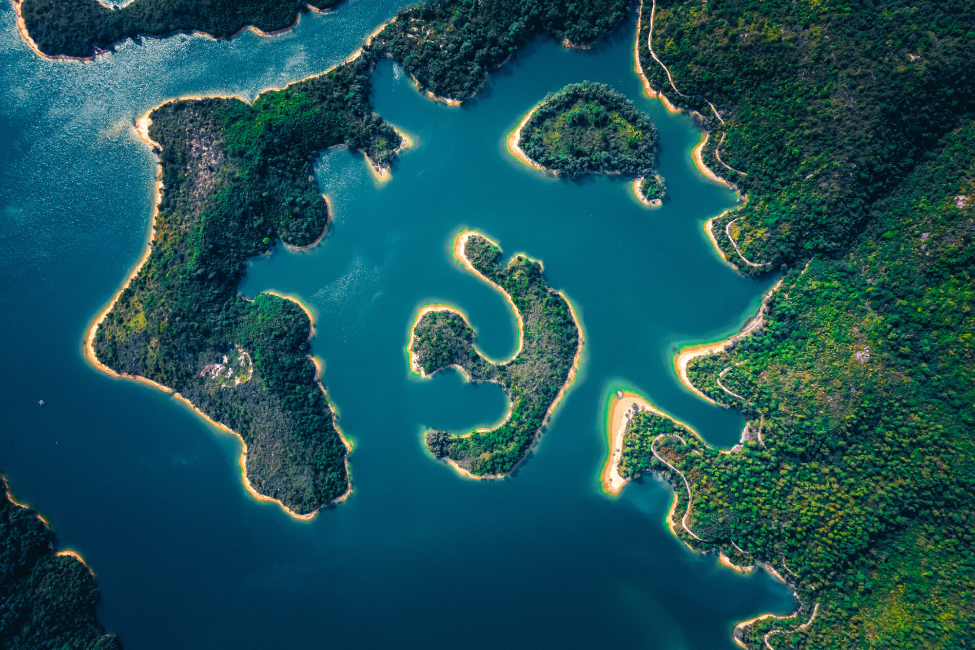 Tai Lam Chung Reservoir in Hong Kong.