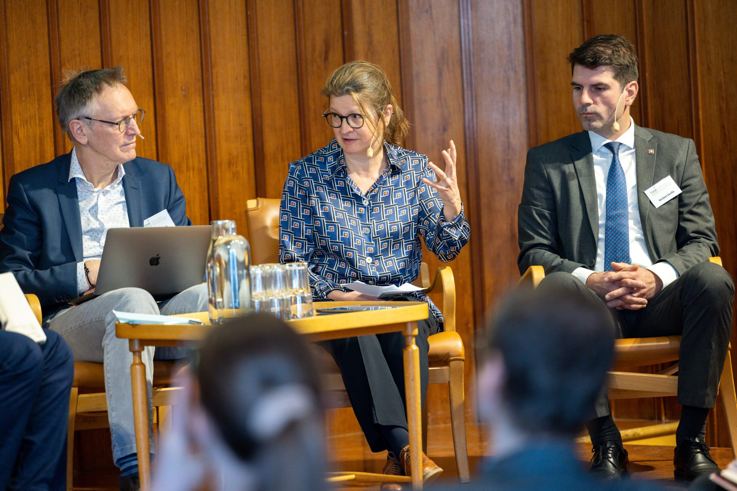 Photo from left: Janez Potočnik, Co-chair for UN International Resource Panel and former EU Commissioner for Environment, Claudia Hahn, Team Leader Environmental Strategy – DG Environment, Norbert Kurilla, Senior Green Transition Advisor to the President of Slovakia