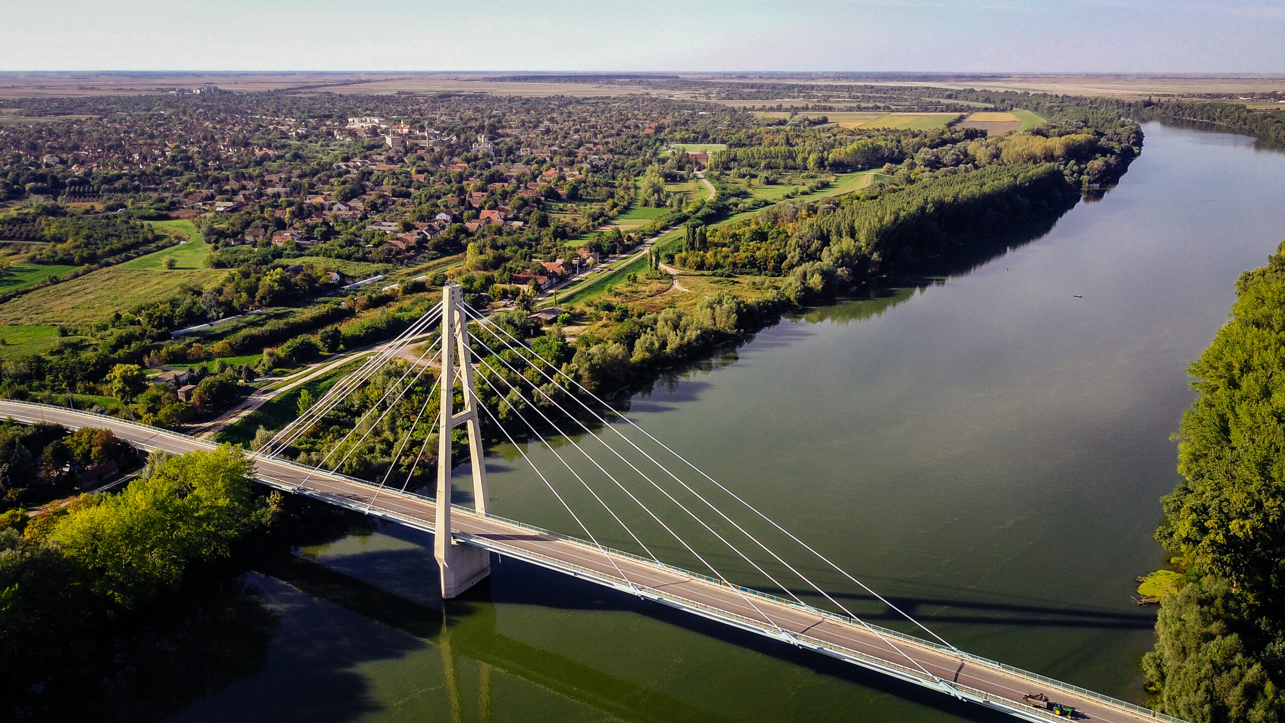 Waterways in bio-industrial area in central Europe.