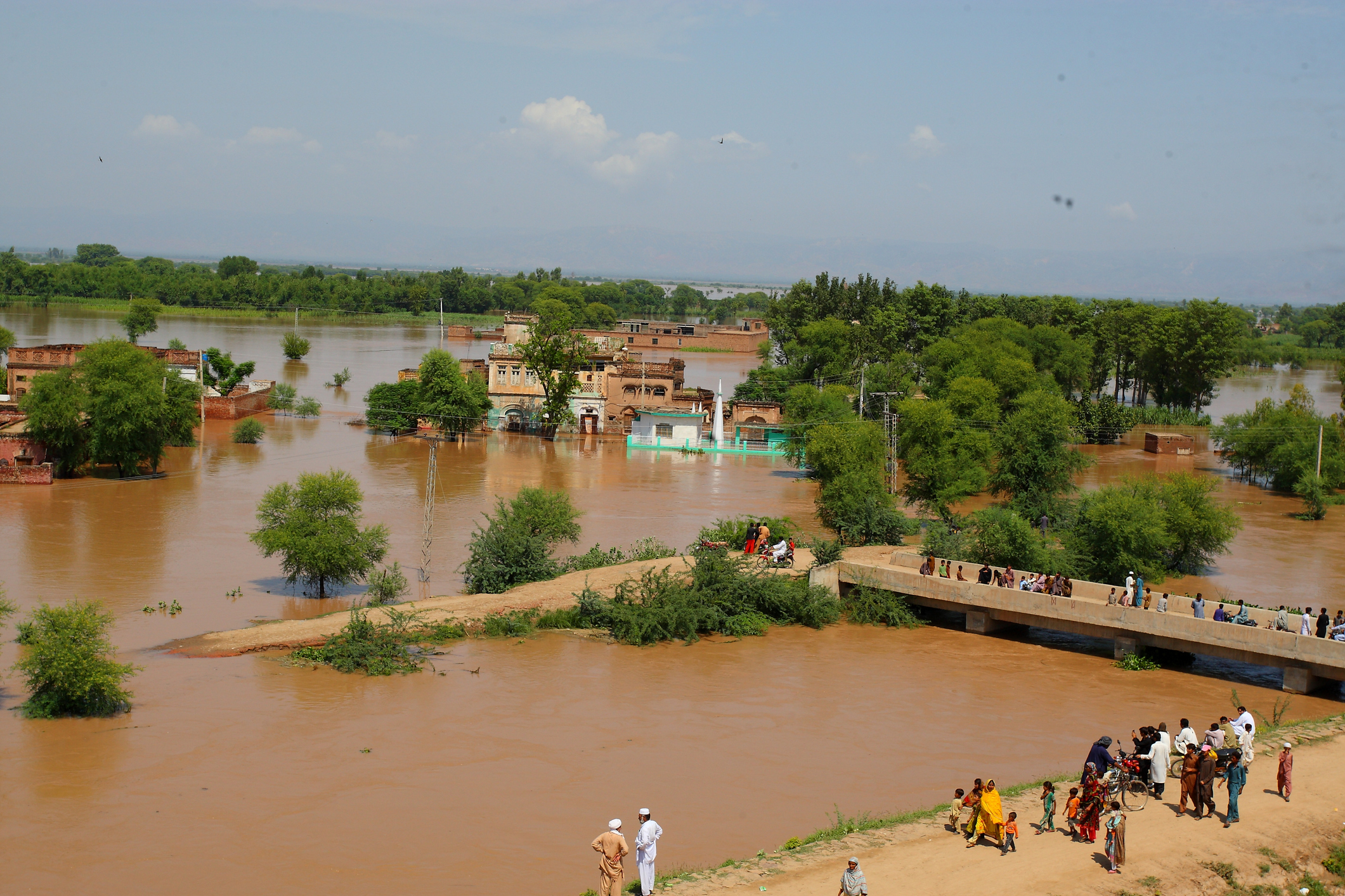 Flooded area of Pakistan