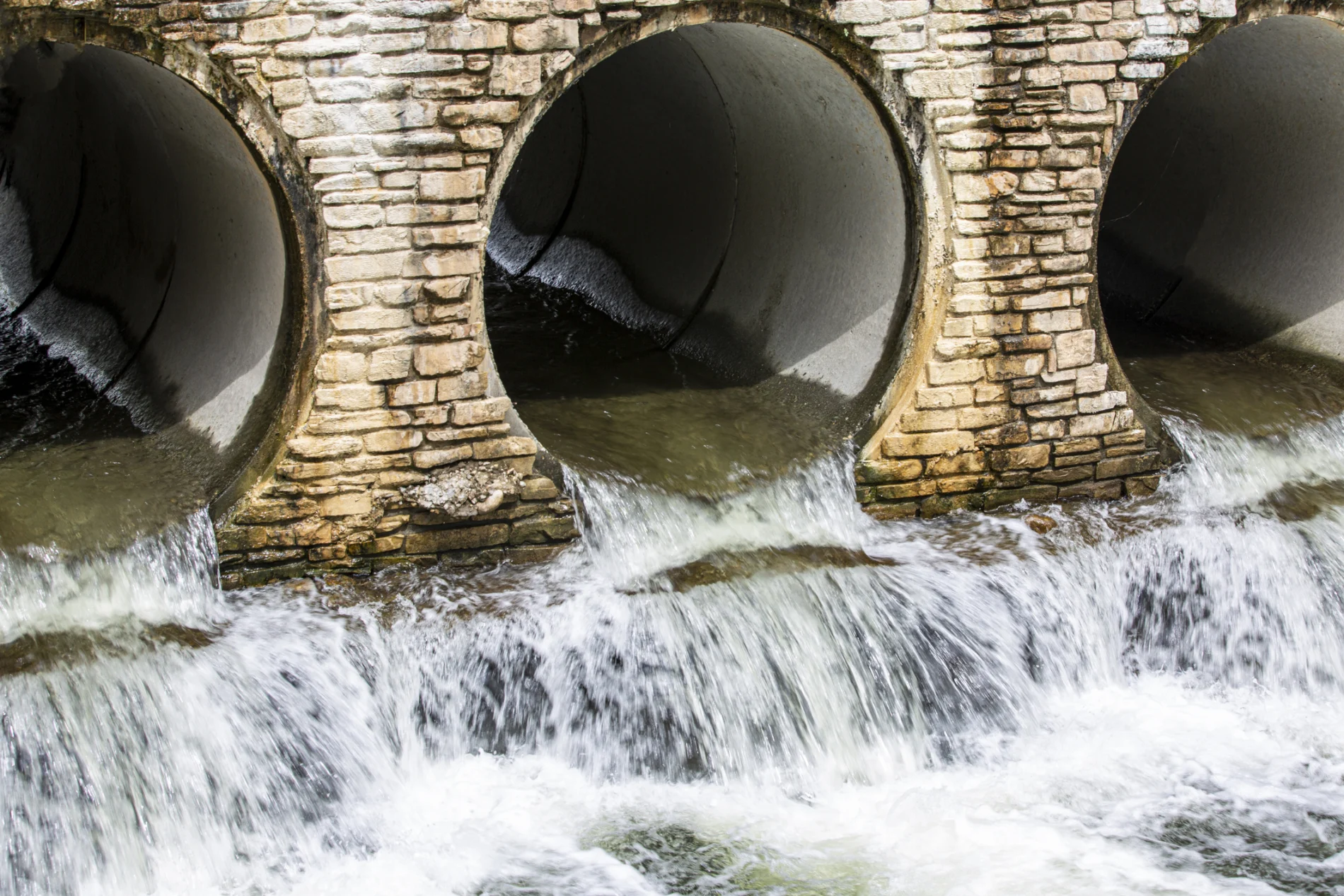 Stream culvert water
