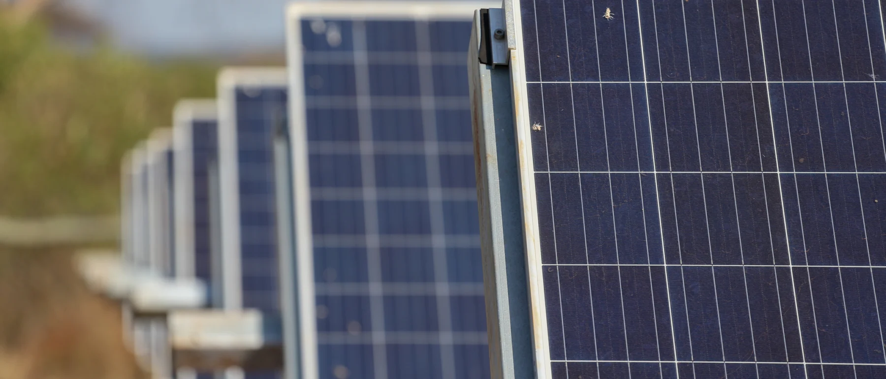 Close-up shot of solar panels, Kilanguni National Park