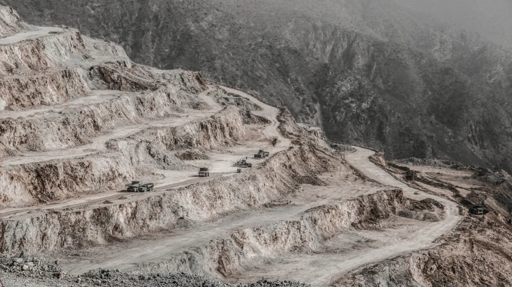 Mining in Tabriz, East Azerbaijan Province, Iran.