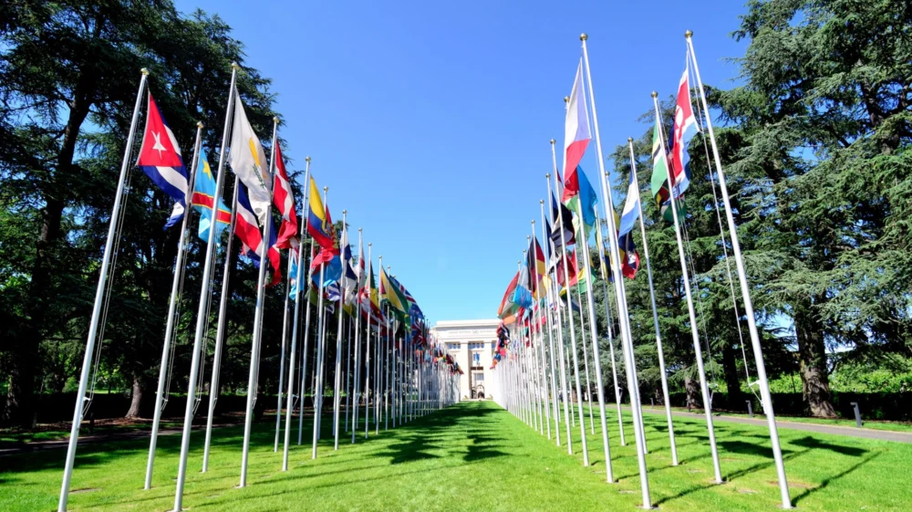United Nations Headquarters building in Geneva, Switzerland