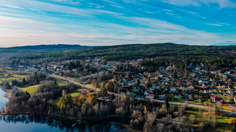 Small village just outside a Swedish town. Sidsjö, Sweden