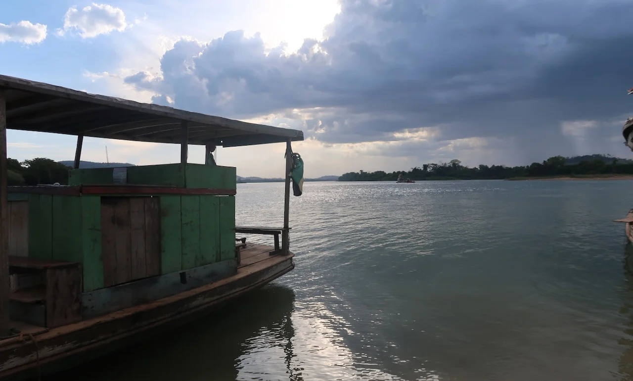 Boat on the river (Amazon)