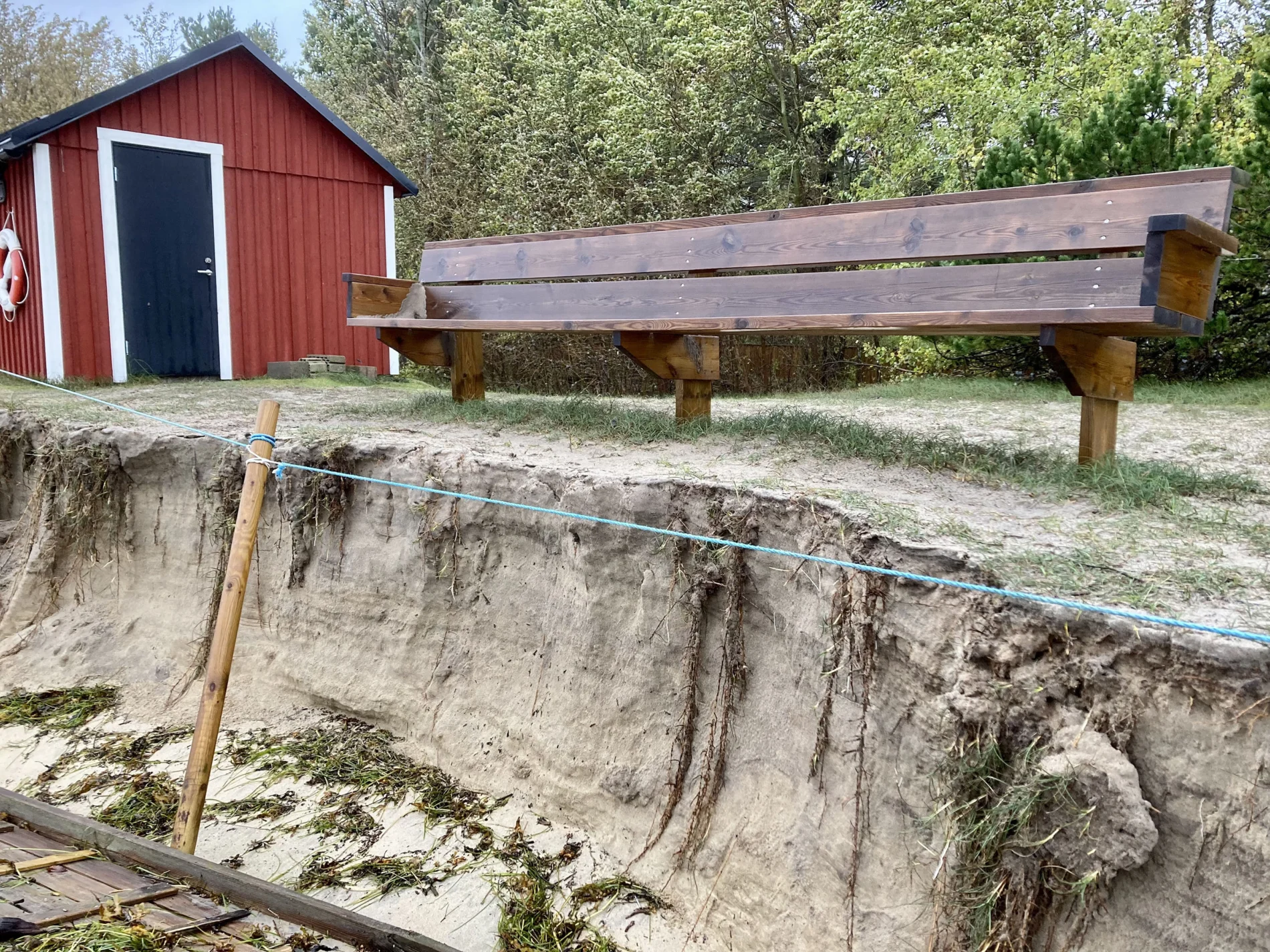 Erosion in the aftermath of storm babet
