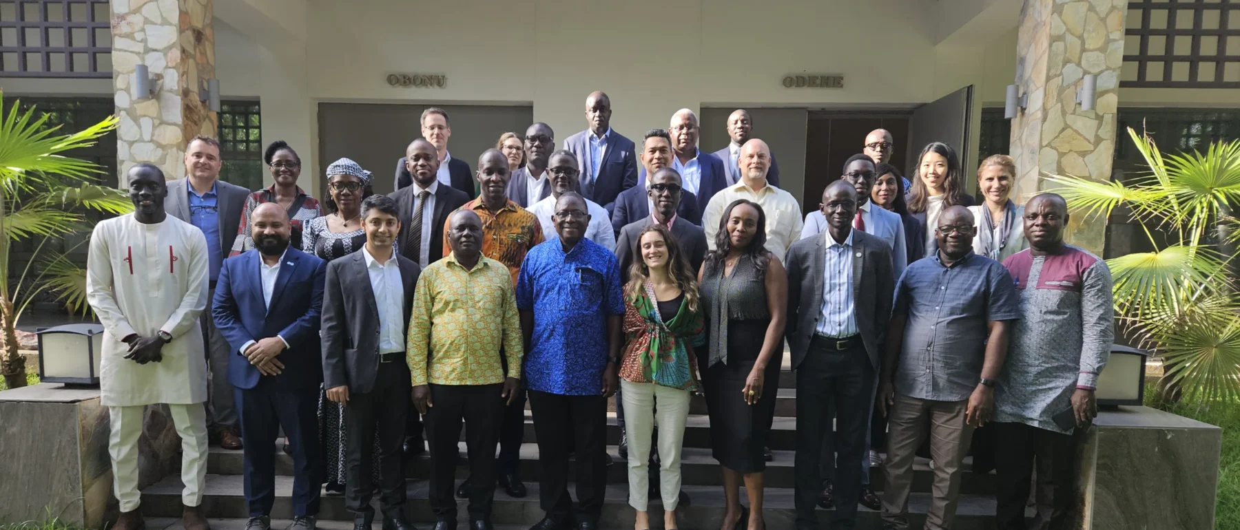 Group of workshop participants posing for a photo in Accra, Ghana.