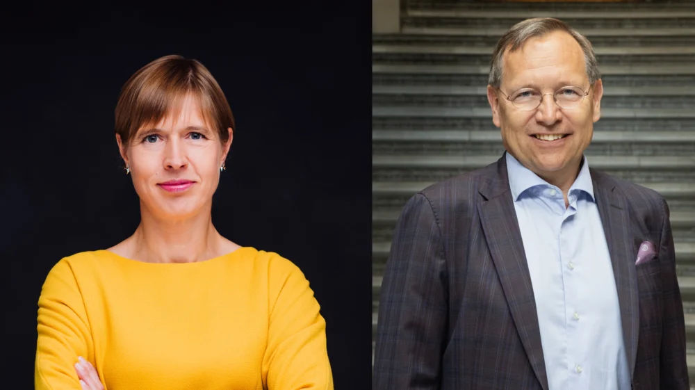 Kersti Kaljulaid and Per Mickwitz