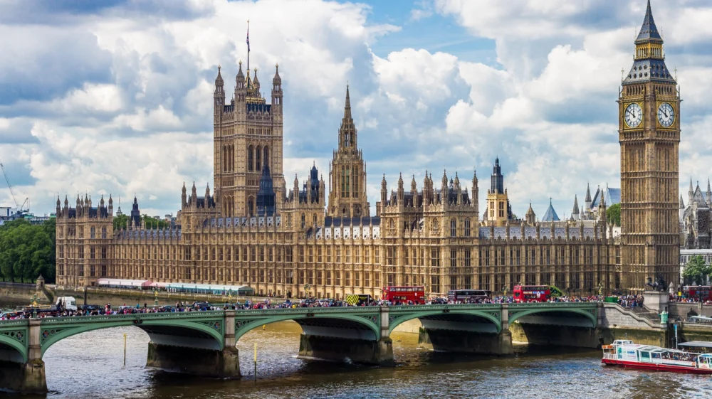 The Palace of Westminster.