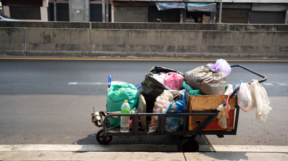 recyclable waste