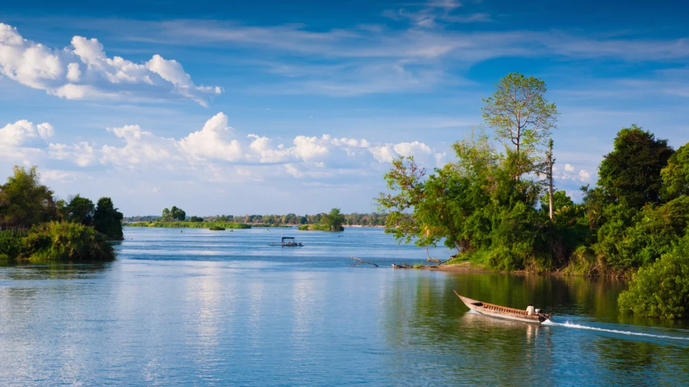 Mekong River along the Cambodia/Laos border