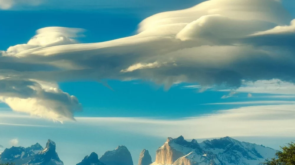 Africa landscape with blue skies