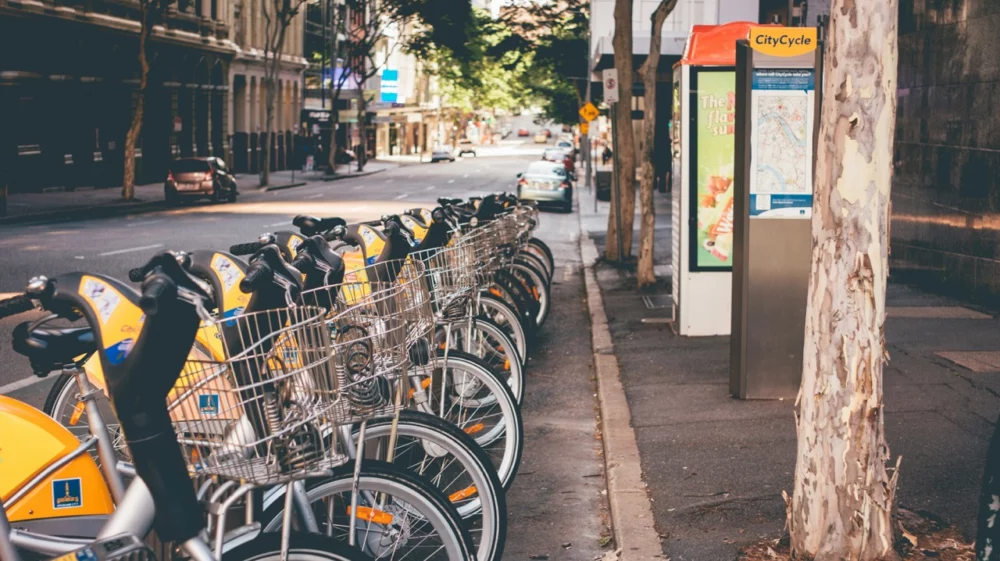 Urban bike-sharing station