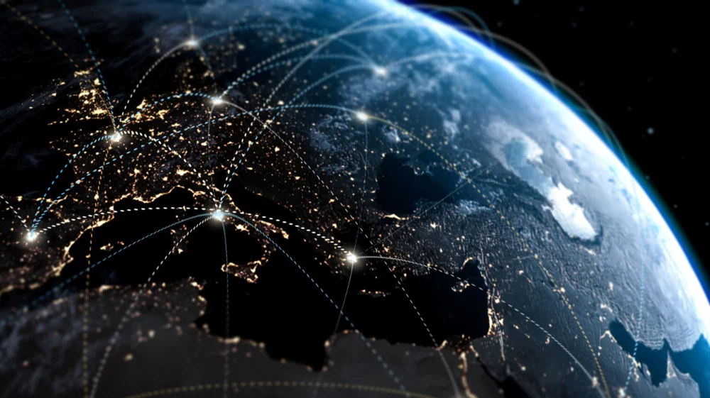 Geopolitical connections in Europe.