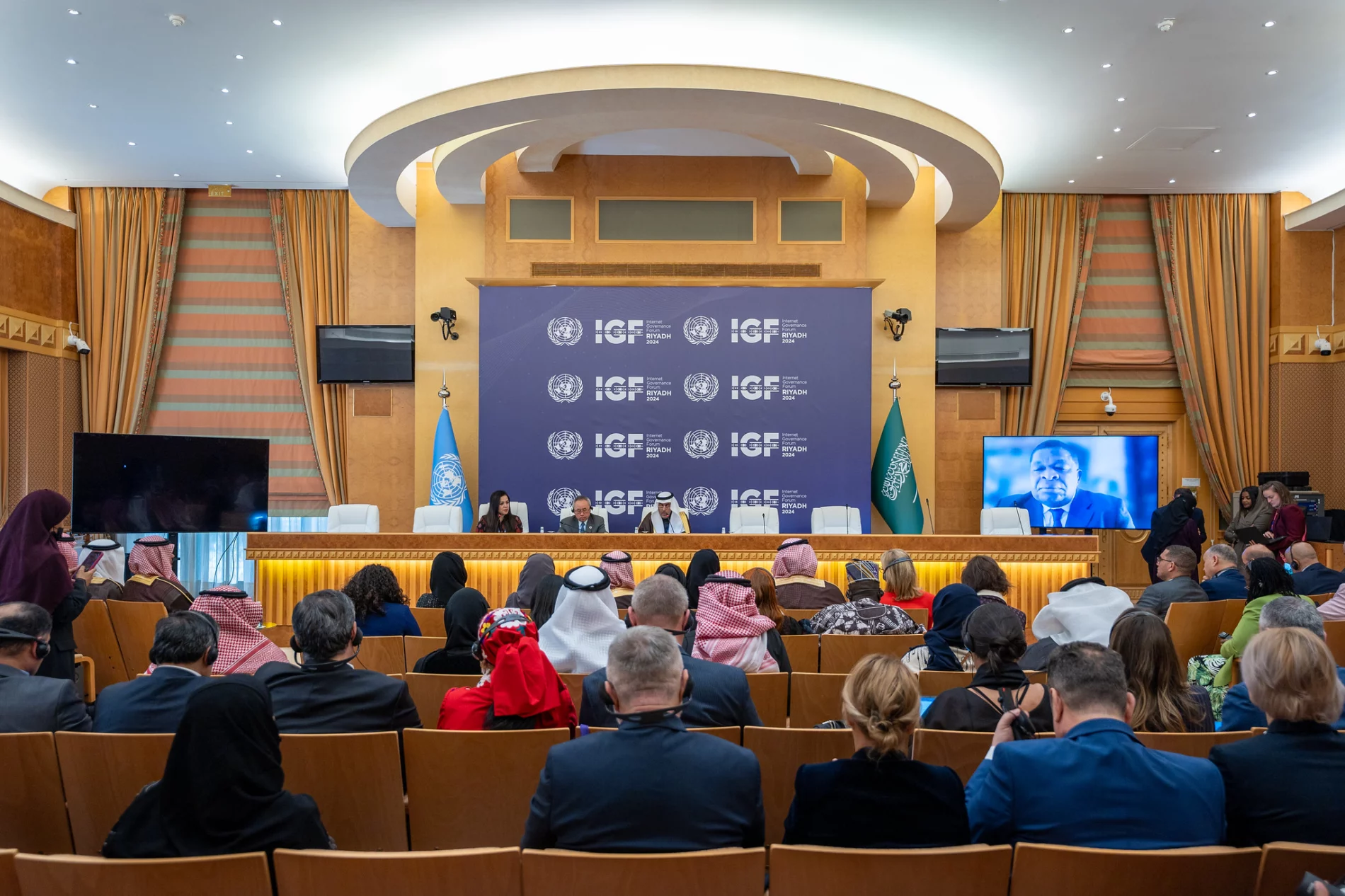 Day 1 of the 2024 Internet Governance Forum (IGF) in Riyadh, Saudi Arabia. 16 December 2024.