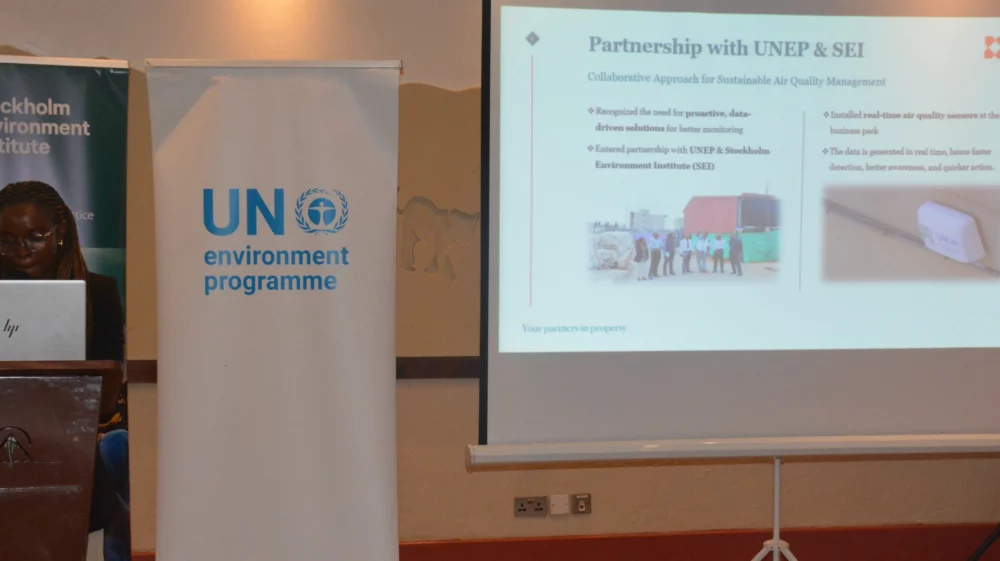 Judy Gachoki, Property Manager at Knight Frank, shares how the partnership with SEI and UNEP on air quality monitoring has helped the business group make more informed and sustainable decisions.