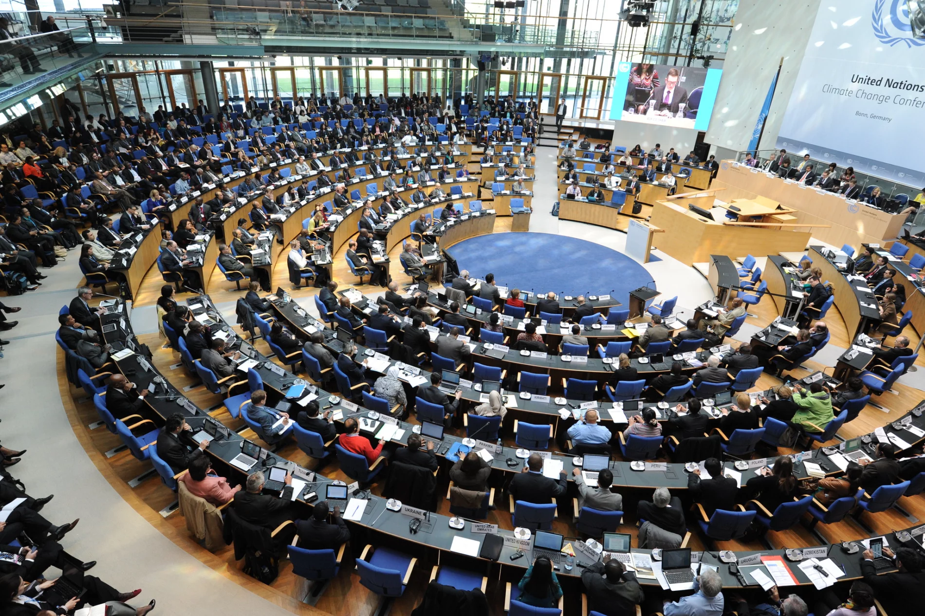 Negotiators at the United Nations Climate Change Conference in Bonn in 2014
