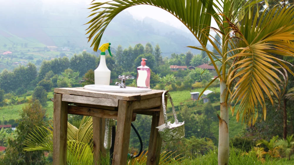 Outdoor Handwashing Station with Scenic View