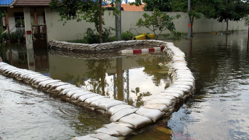 flooded street