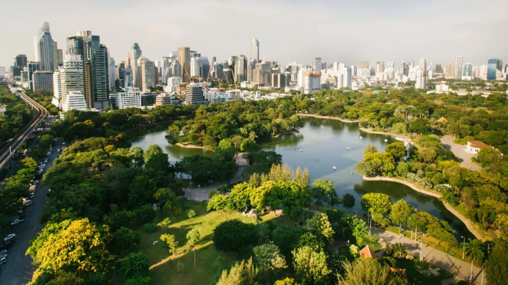 Lumpini park in Bangkok
