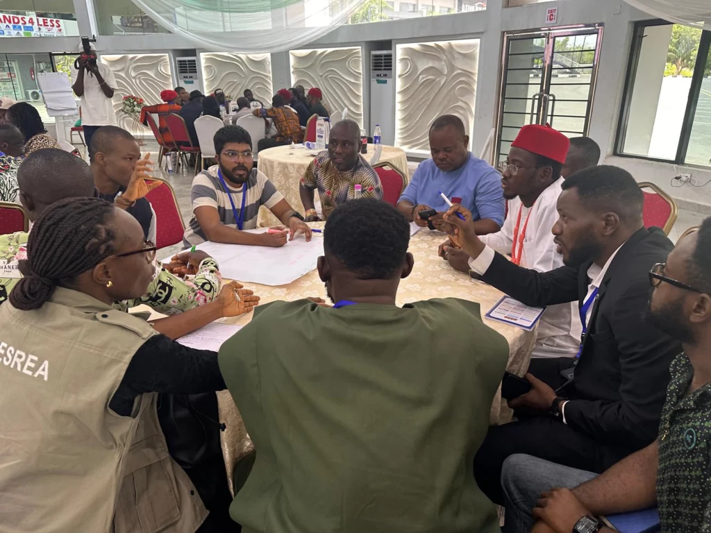 Participant engagement during the workshop in Enugu