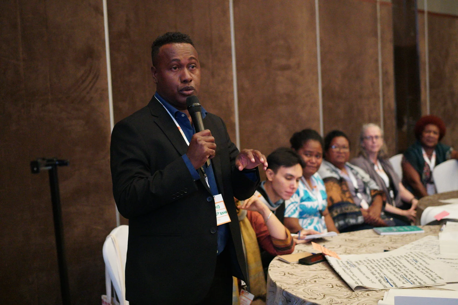 Wilfred Luiramo, Seaweed Farmer from Solomon Islands, speaking at CBA20