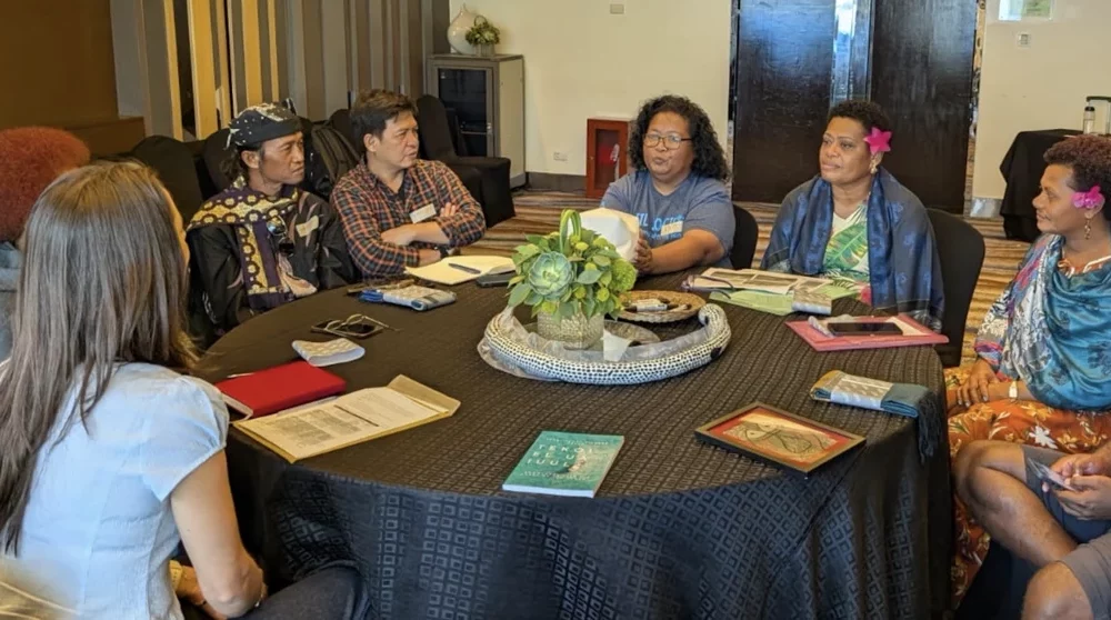 Aquaculture producers gather before the 20th Community Based Adaptation Conference in Manila, Philippines.