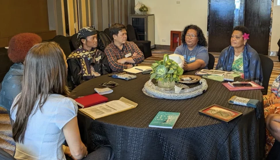 Aquaculture producers gather before the 20th Community Based Adaptation Conference in Manila, Philippines.