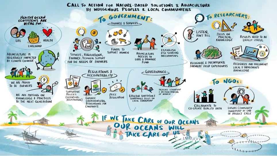 A visual summary of calls to action to governments, researchers and NGOs
