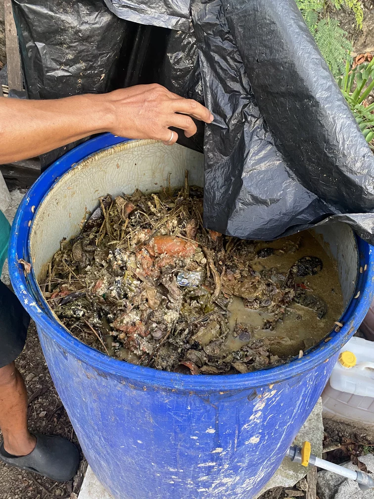 Organic waste treatment by the hospitality industry