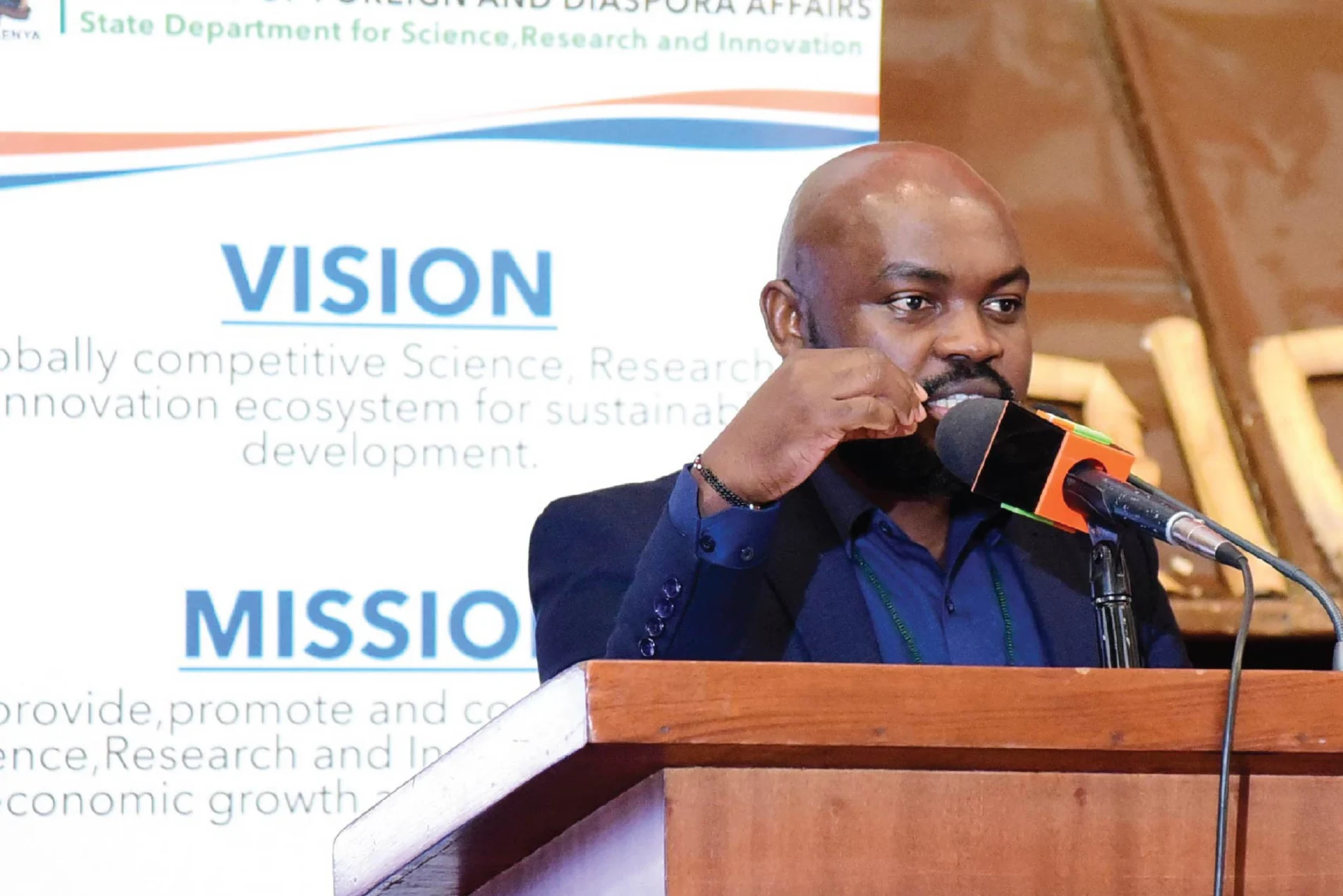 Man giving speech
