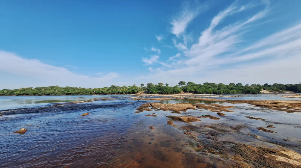 Jaú River near the Cachoeira community in Jaú National Park in the Amazonas state, Brazil.