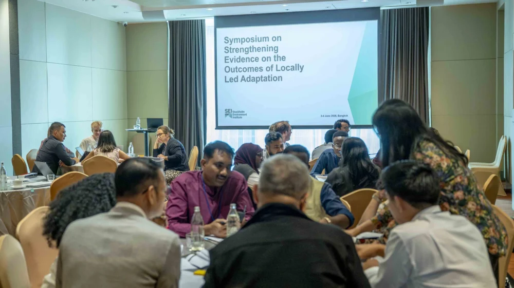 Participants at the Symposium on Strengthening the Evidence on the Outcomes of Locally Led Adaptation, held on 3–4 June 2026 in Bangkok, Thailand.