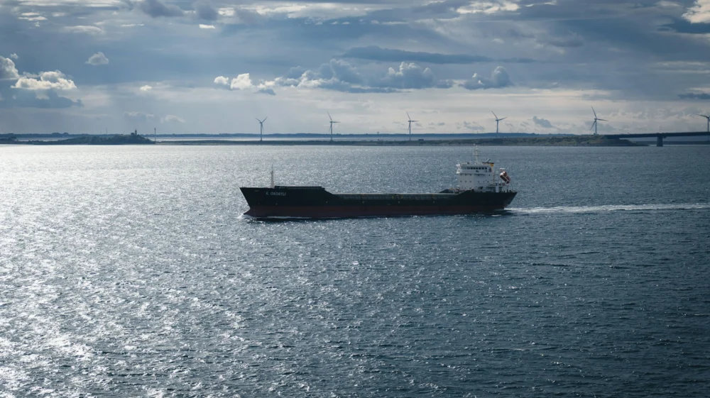 A boat sailing on the water